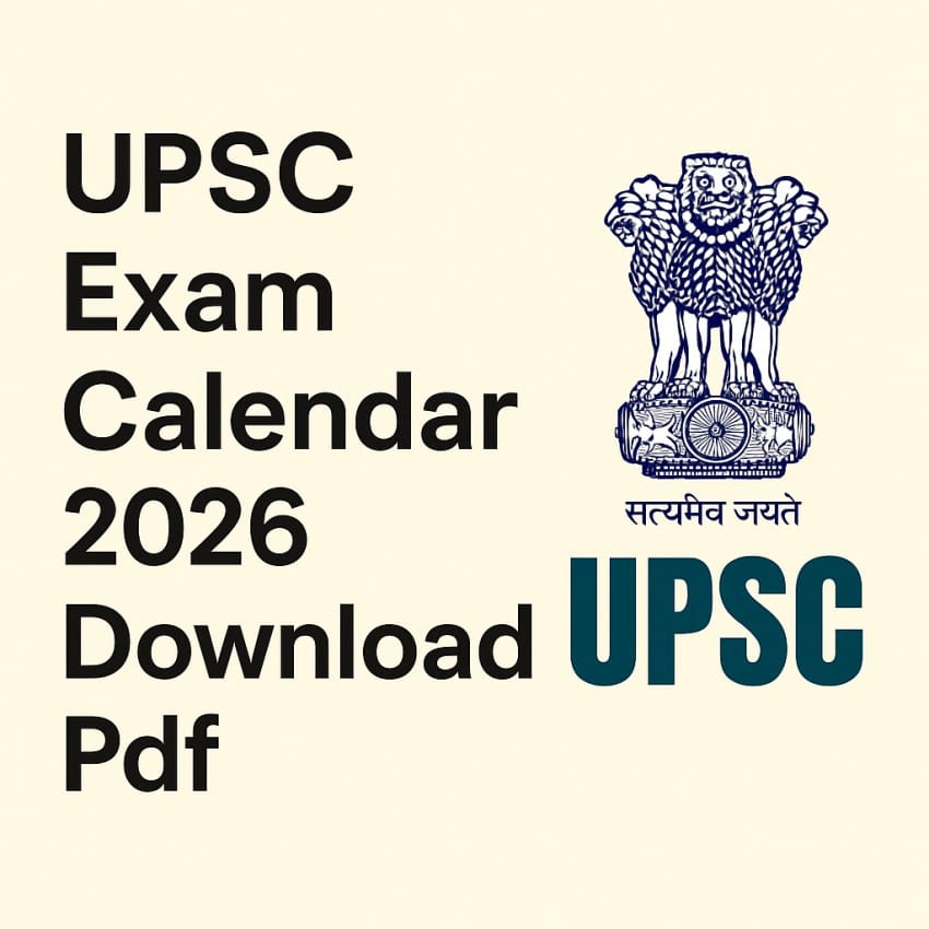 UPSC Exam Calendar2026 Dawonload