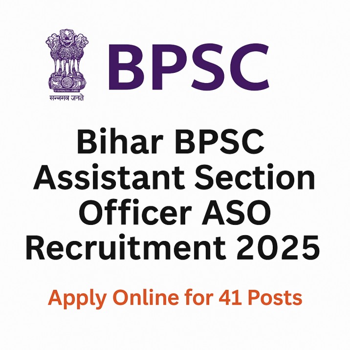 Bihar BPSC Assistant Section Officer ASO Recruitment 2025
