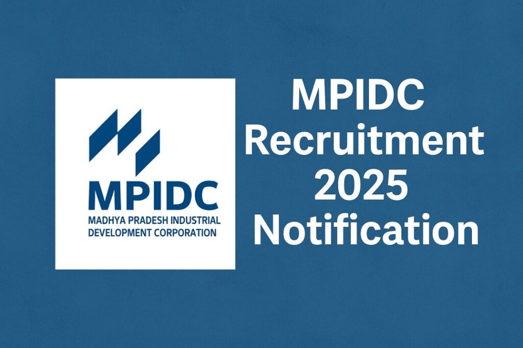 MPIDC Recruitment 2025 Notification PDF Out