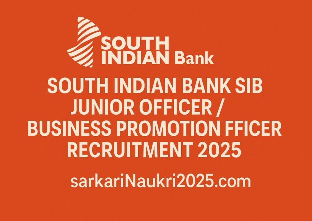 SIB Junior Officer Exam 2025