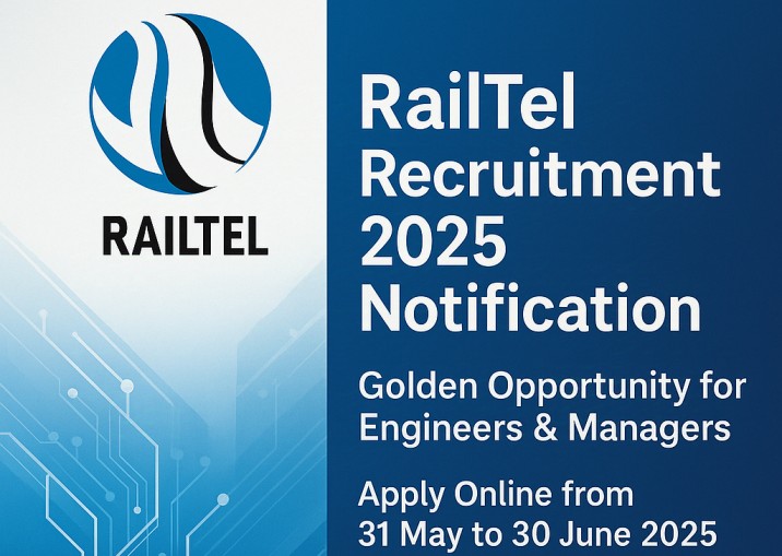 RailTel Recruitment 2025 Notification out in pdf