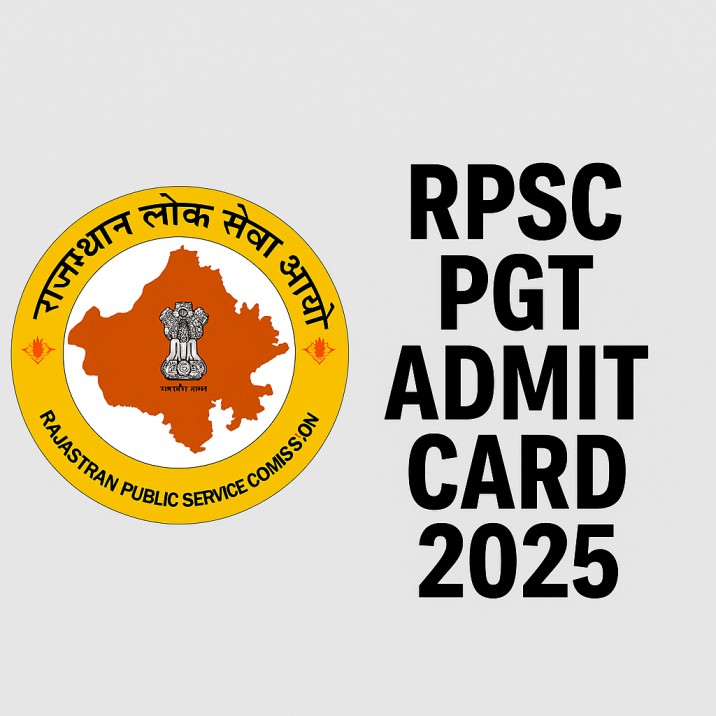 RPSC PGT Admit Card 2025 Download