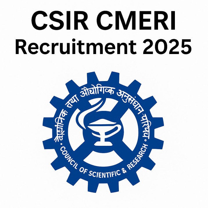 CSIR CMERI Recruitment 2025, Aplication form Dawonload