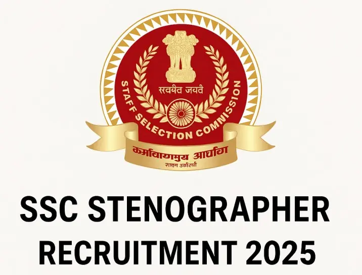 SSC Stenographer Recruitment Notification 2025 PDF Download