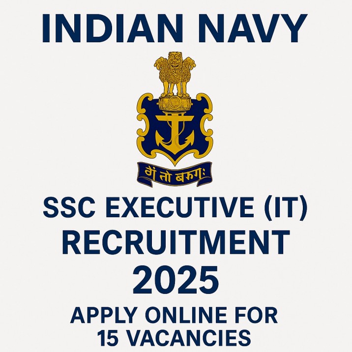 Indian Navy SSC Executive (IT) Recruitment 2025, Apply online