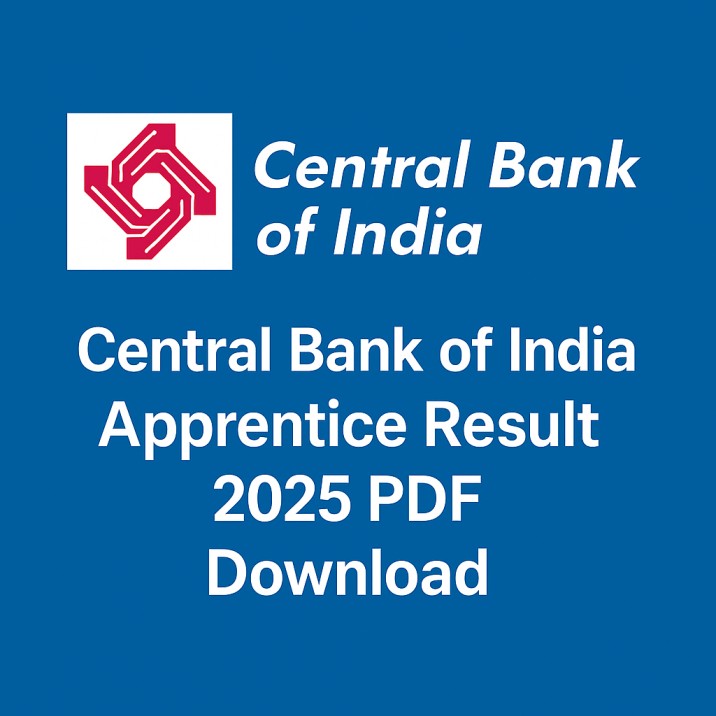 Central Bank of India Apprentice Result 2025 PDF Download