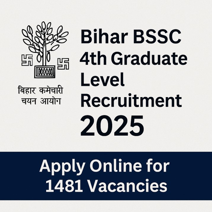 Bihar BSSC 4th Graduate Level Recruitment 2025, Apply Online