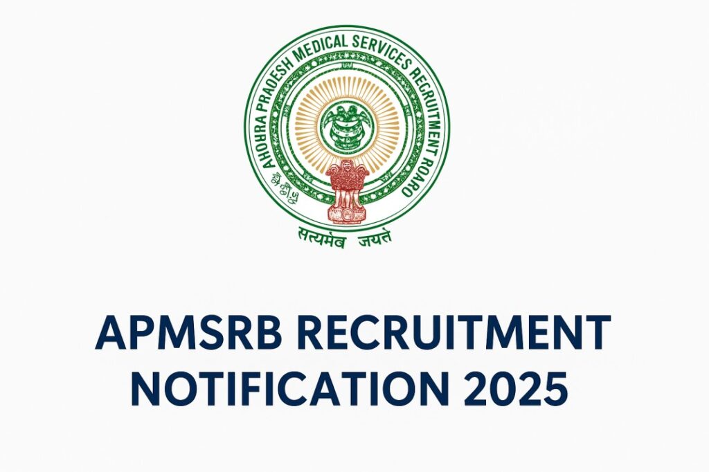 APMSRB Recruitment Notification 2025, Apply Online Sarkari Naukri