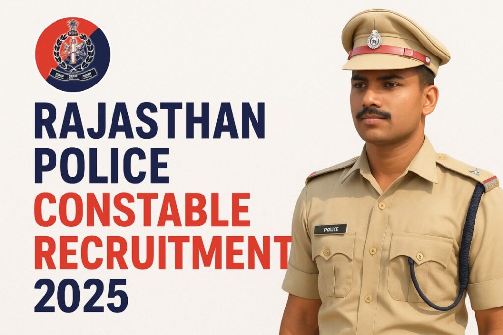 Rajasthan Police Constable Recruitment 2025, Sarkari Naukri
