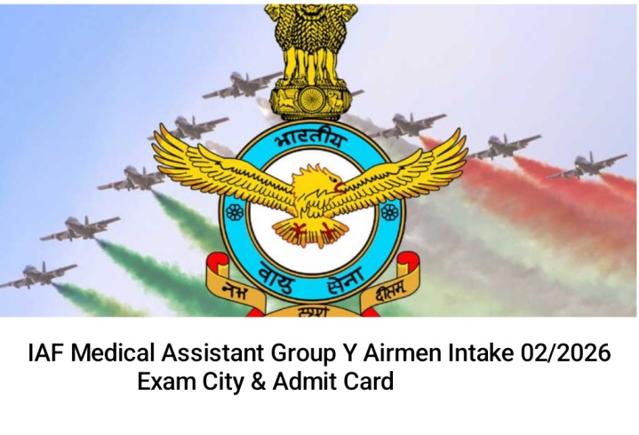 IAF Medical Assistant Group Y Airman Exam City & Admit Card