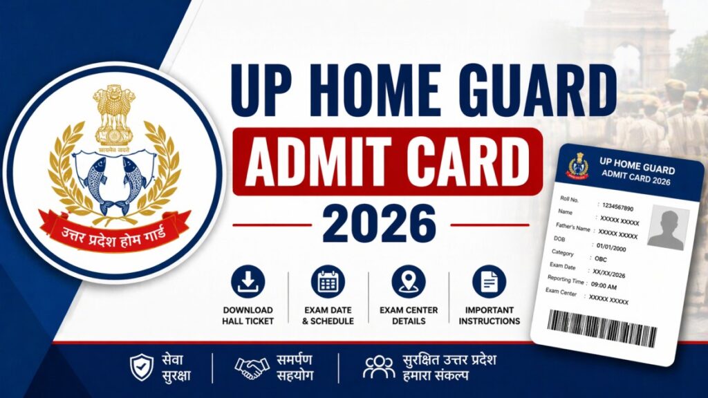 UP Home Guard Admit Card 2026 Download Exam Date, Hall Ticket & Details