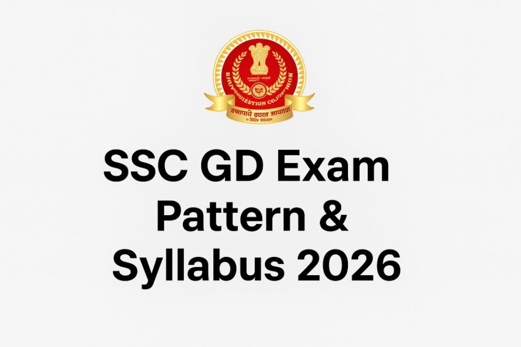 SSC GD Exam Pattern & Syllabus 2026 on Sarkari Naukri
