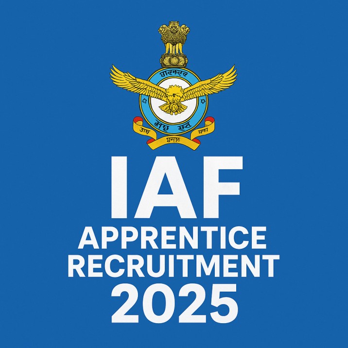 Indian Air Force IAF Apprentice Recruitment 2025 – Apply Online for 144 Apprentice Posts, Eligibility, Age Limit, Fees