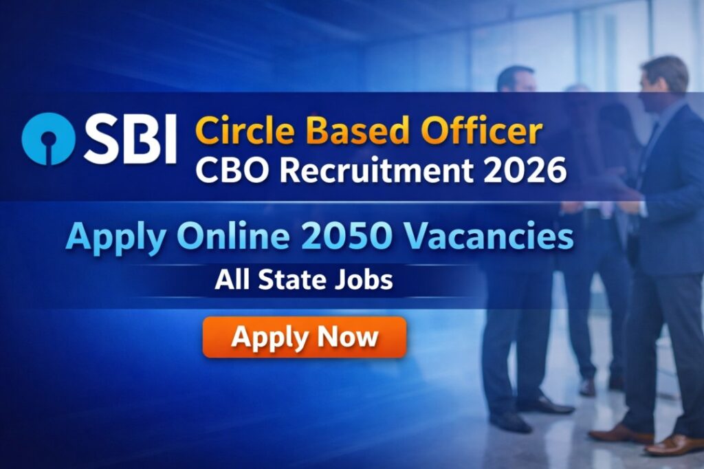SBI Circle Based Officer CBO Recruitment 2026