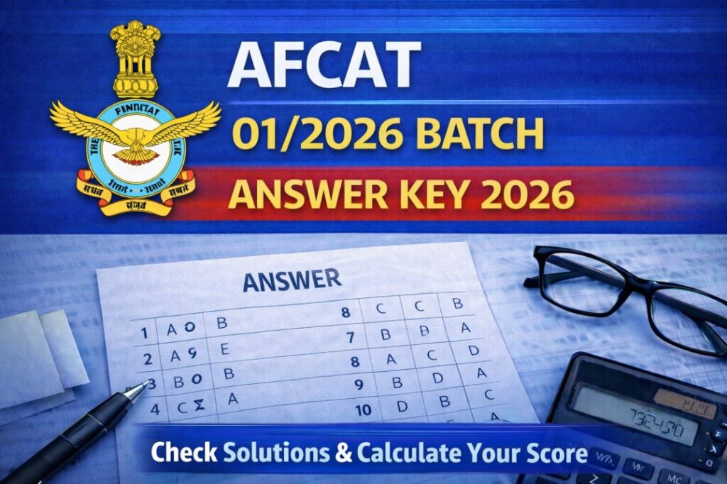 AFCAT 012026 Batch Answer Key जारी AFCAT Answer Key 2026 PDF Download