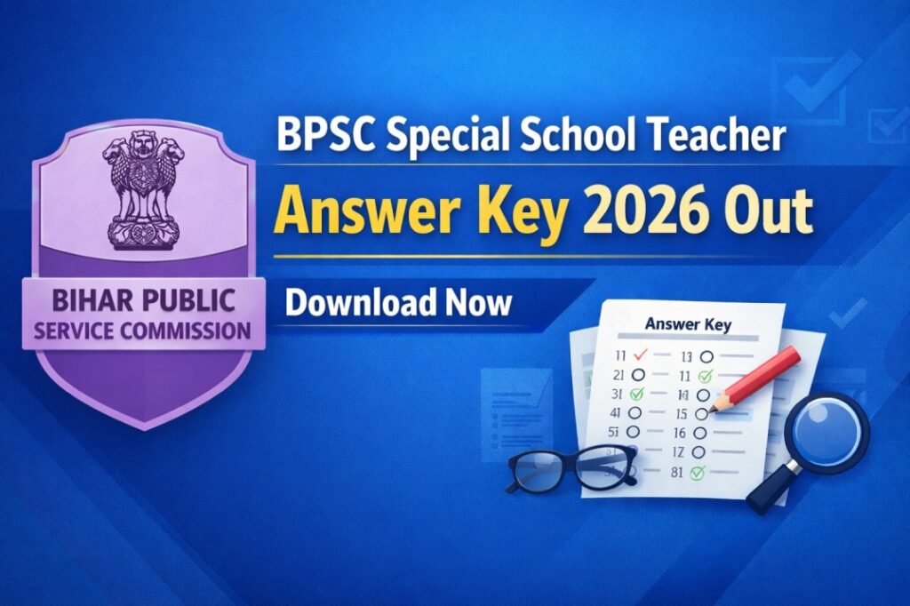 BPSC Special School Teacher Answer Key 2026