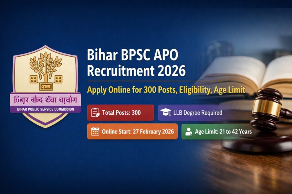 Bihar BPSC APO Recruitment 2026