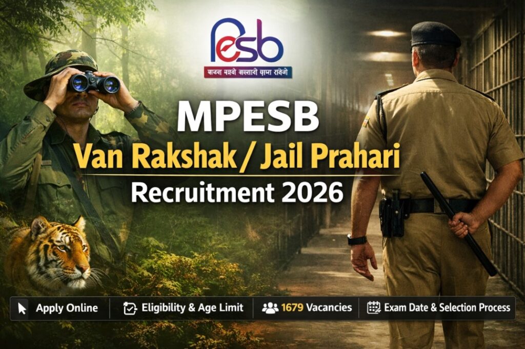 MPESB Van Rakshak / Jail Prahari Recruitment 2026