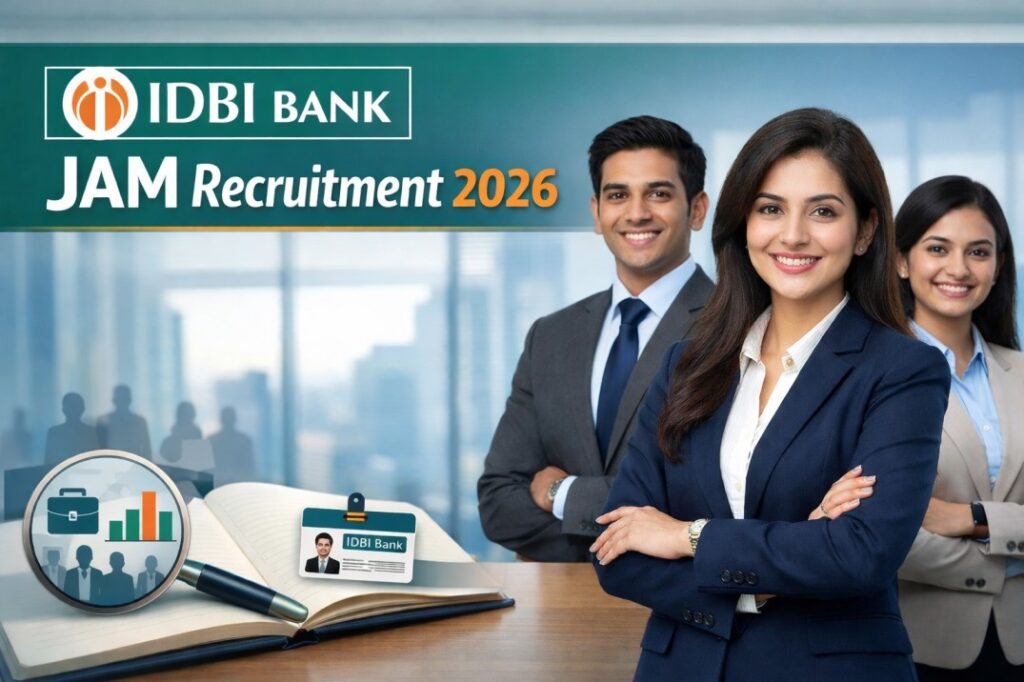 IDBI Bank JAM Recruitment 2026 – Apply Online for 1300 Posts Junior & Assistant Manager