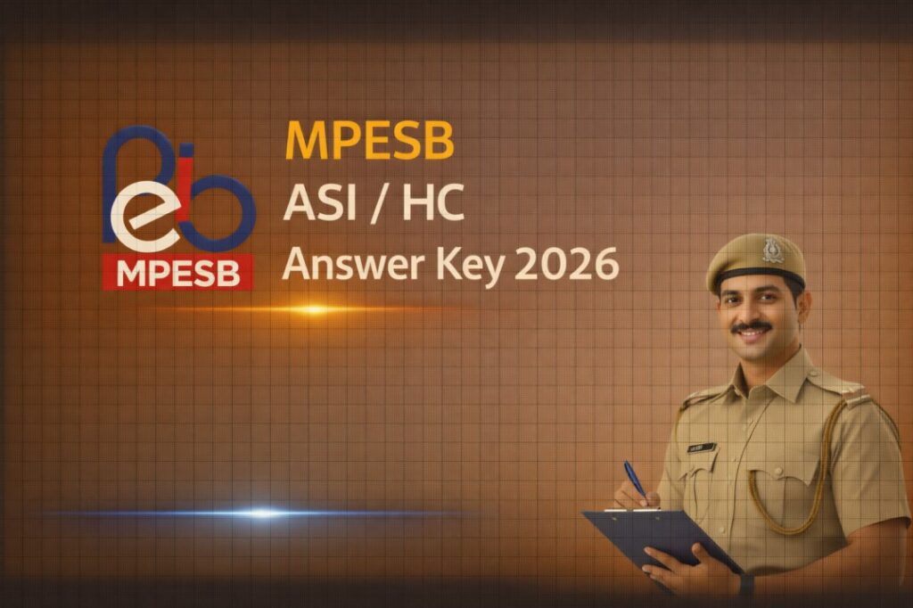 MPESB ASI HC Answer Key 2026 – Download Response Sheet