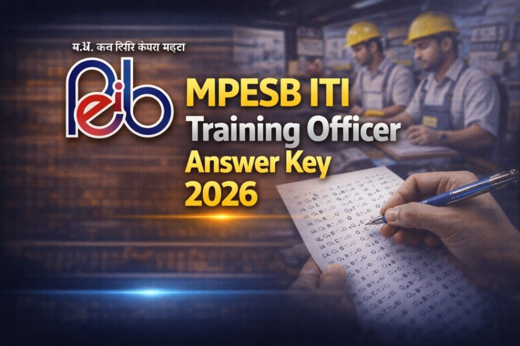 MPESB ITI Training Officer Answer Key 2026 – Download Response Sheet & Check Score