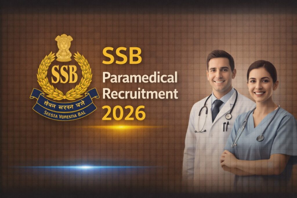 SSB Paramedical Recruitment 2026 – Head Constable & Constable Apply Online