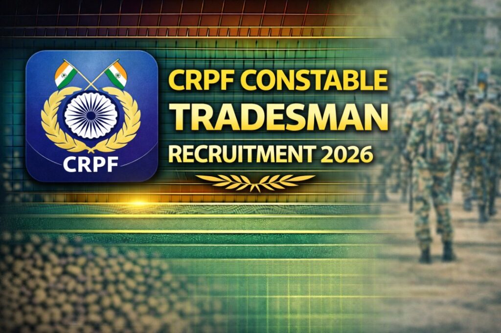 CRPF Constable Tradesman Recruitment 2026 – Apply Online for 9,195 Vacancies