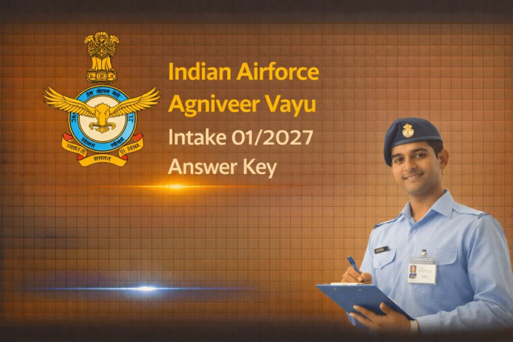 Indian Airforce Agniveer Vayu Intake 012027 Answer Key – Download PDF Online