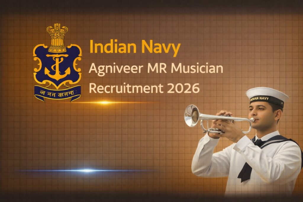 Indian Navy Agniveer MR Musician Recruitment 2026 – Online Form, Eligibility, Age Limit & Selection