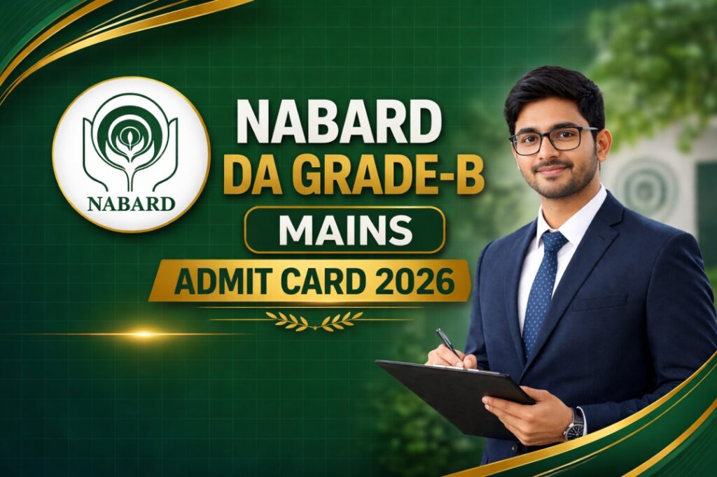 NABARD DA Grade-B Mains Admit Card 2026 – Download Hall Ticket PDF