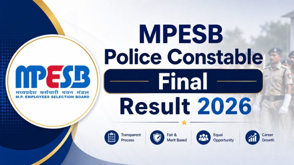 MPESB Police Constable Final Result 2026 Out – Check Unit Allotment List