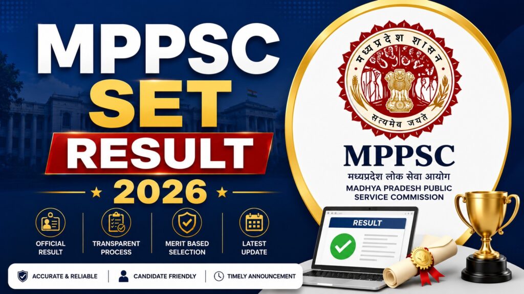 MPPSC SET Result 2026 Out – Download Score Card & Merit List