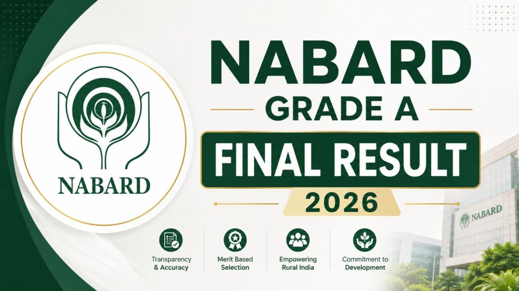 NABARD Grade A Final Result 2026 Out, Check Merit List & Cut Off