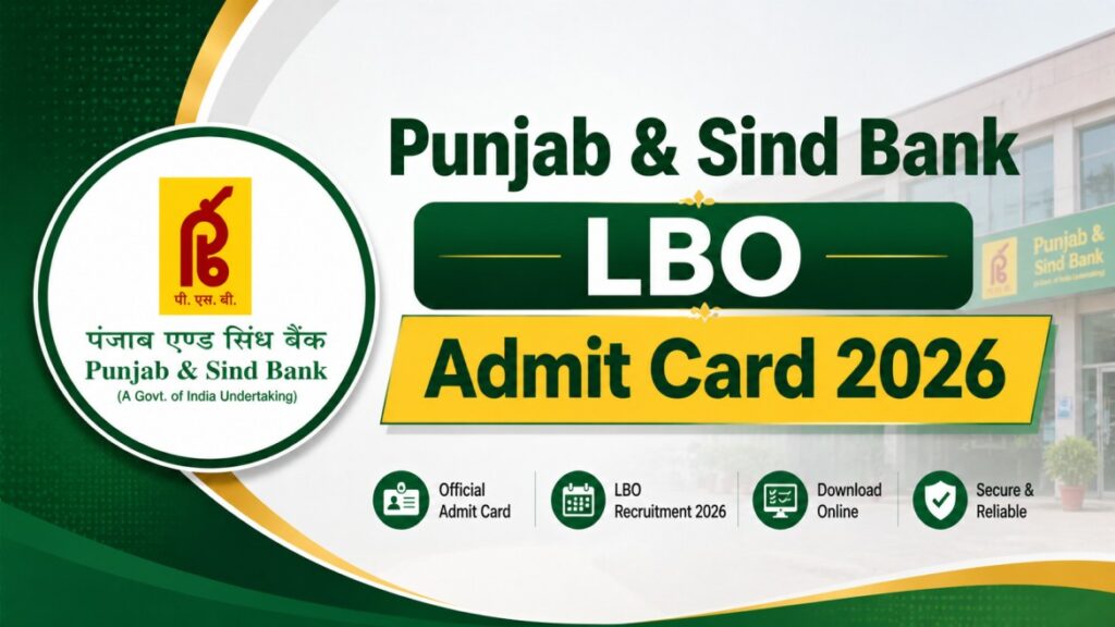 Punjab & Sind Bank LBO Admit Card 2026 Out – Download Call Letter