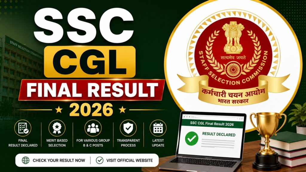 SSC CGL Final Result 2026 Out – Download Merit List PDF