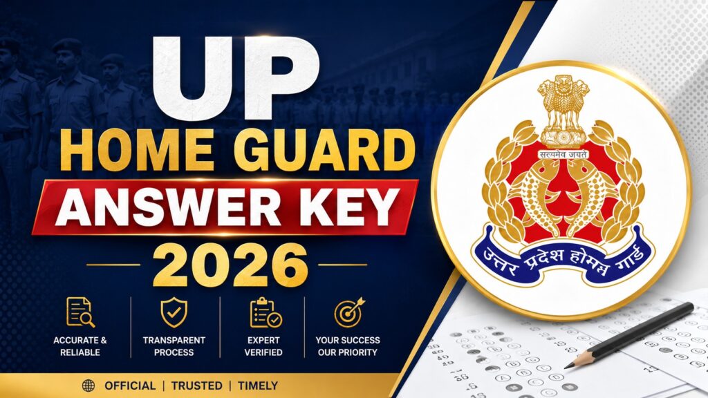 UP Home Guard Answer Key 2026 Released, Download Response Sheet PDF