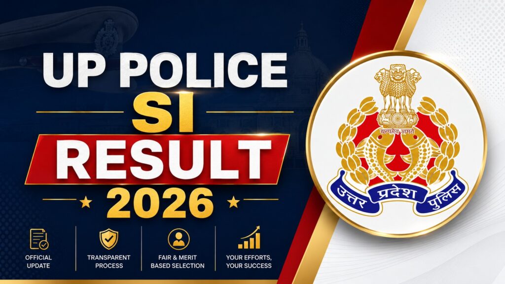 UP Police SI Result 2026 Released, Download Result PDF & Cut Off