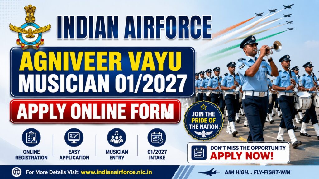 Indian Airforce Agniveer Vayu Musician 01/2027