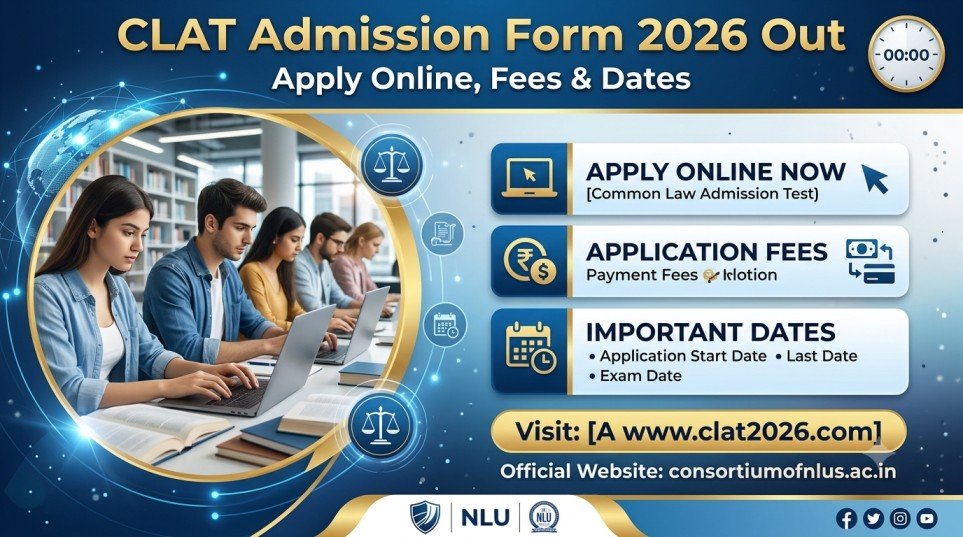 CLAT Admission Form 2026 Banner Image