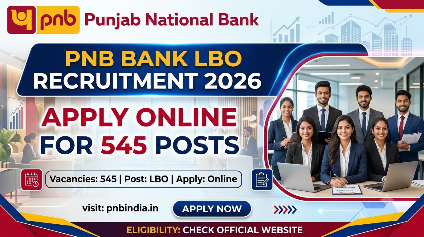 PNB Bank LBO Recruitment 2026 Banner