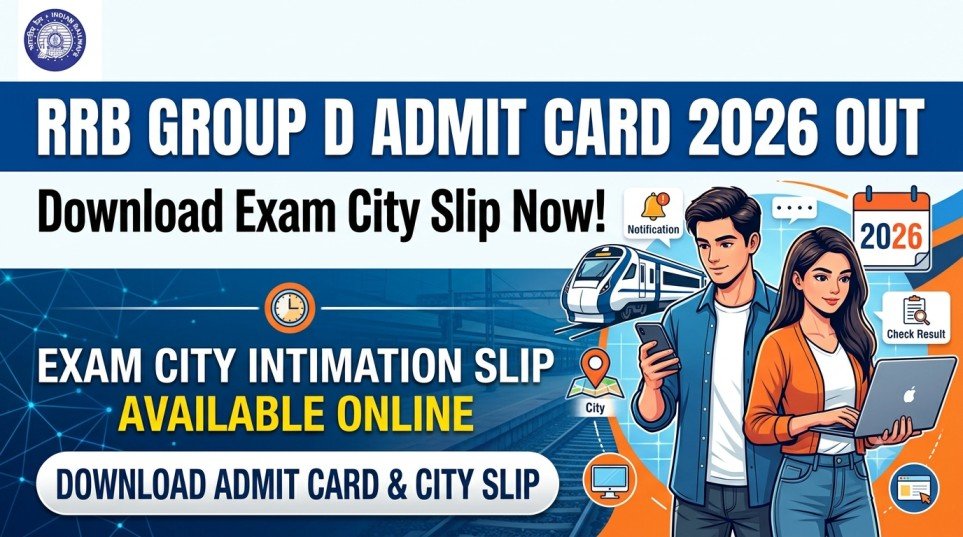 Railway RRB Group D Admit Card 2026 Banner