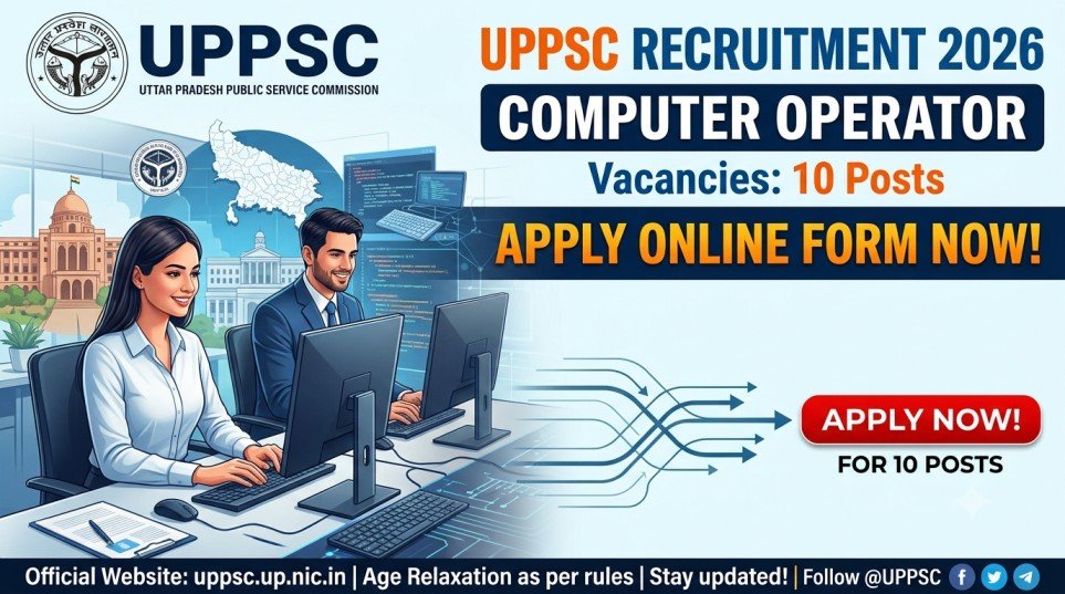 UPPSC Computer Operator Various Post Recruitment 2026 Banner Image
