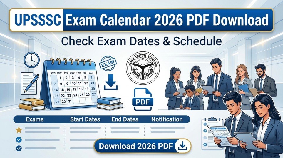 UPSSSC Exam Calendar 2026 Notice Banner Image
